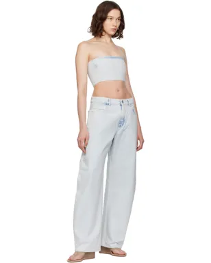 ALAÏA デニム ビスチェ トップス - サムネイル5