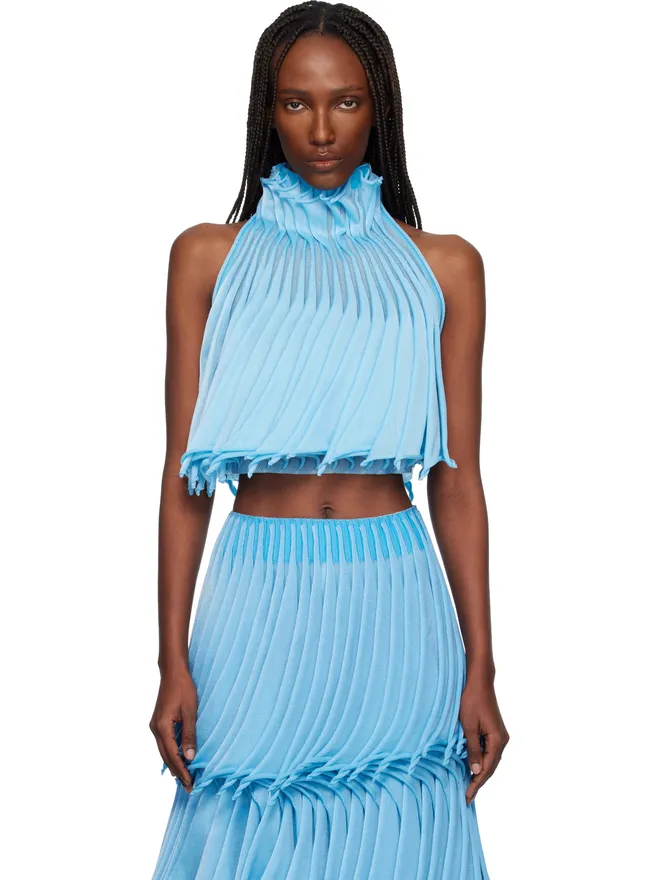 ALAÏA ALAÏA Cups ナイロンニット テーパードトップスの商品画像