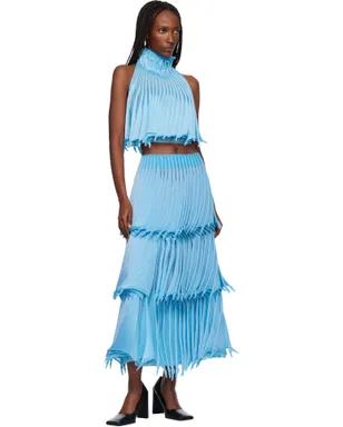 ALAÏA Cups ナイロンニット テーパードトップス - サムネイル4