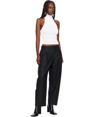 ALAÏA リブニット カールトリム ホルタートップ - サムネイル4