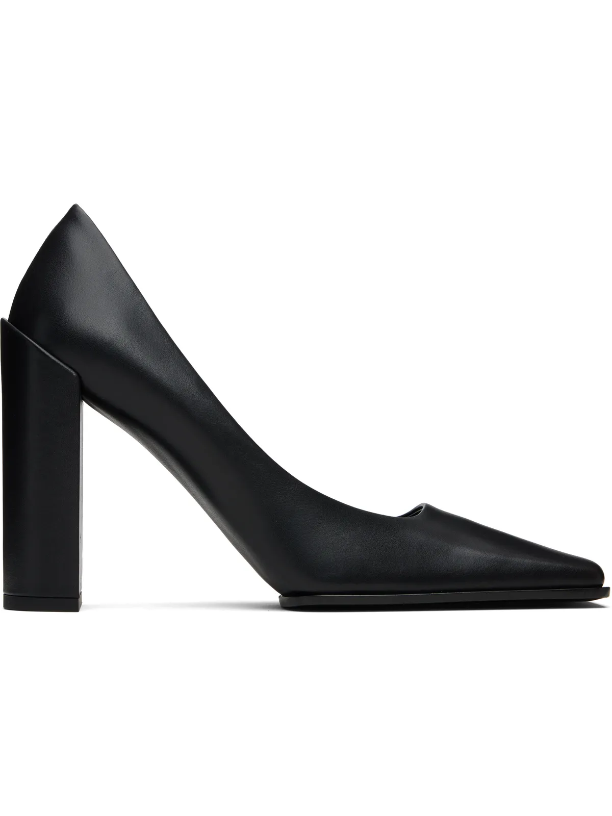 ALAÏA ブラック Shiny Calf 90 ヒール - 画像1