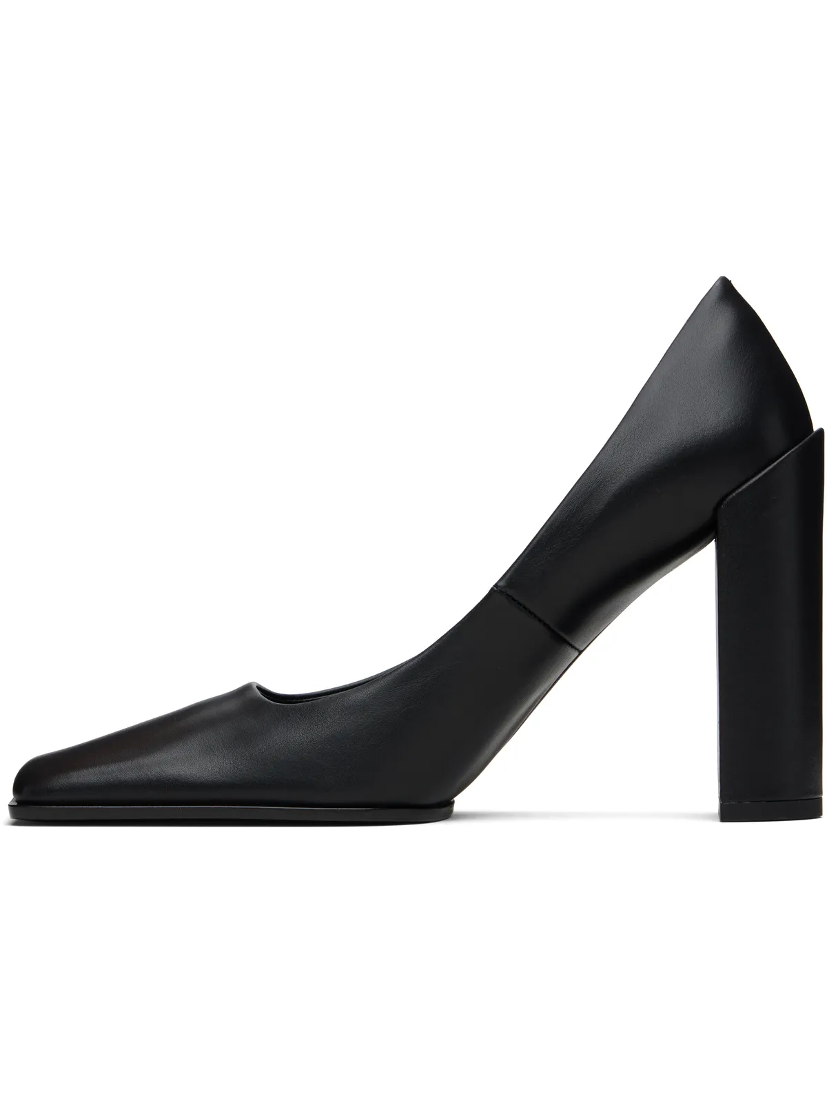 ALAÏA ブラック Shiny Calf 90 ヒール - 画像3