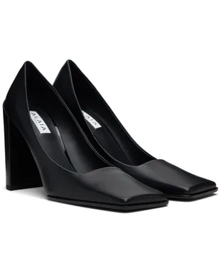 ALAÏA ブラック Shiny Calf 90 ヒール - サムネイル4
