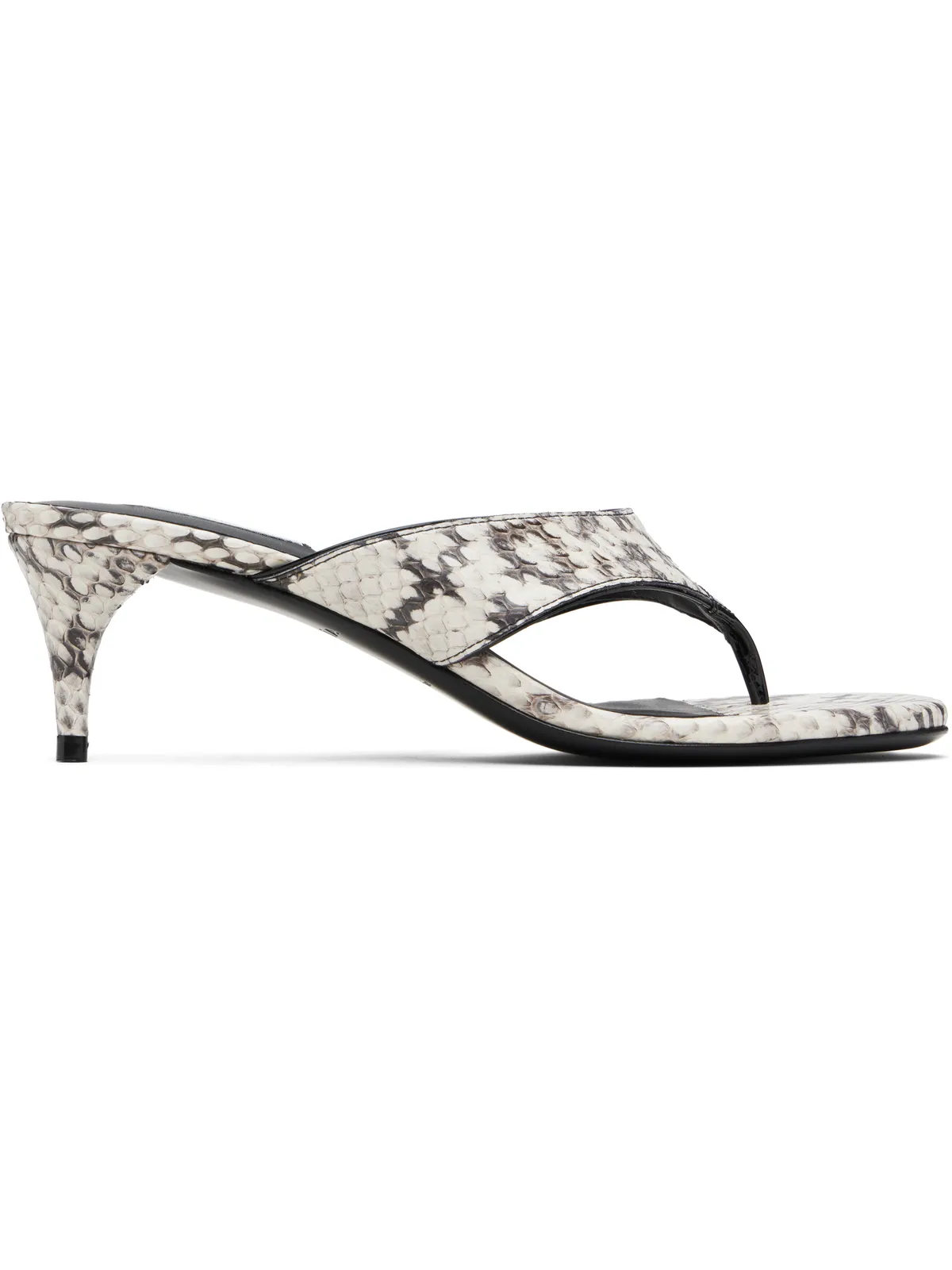 ALAÏA Elaphe Leather トング ミュールサンダル - 画像1