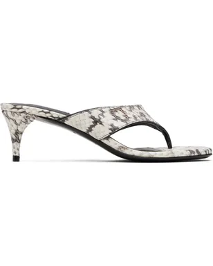 ALAÏA Elaphe Leather トング ミュールサンダル - サムネイル1