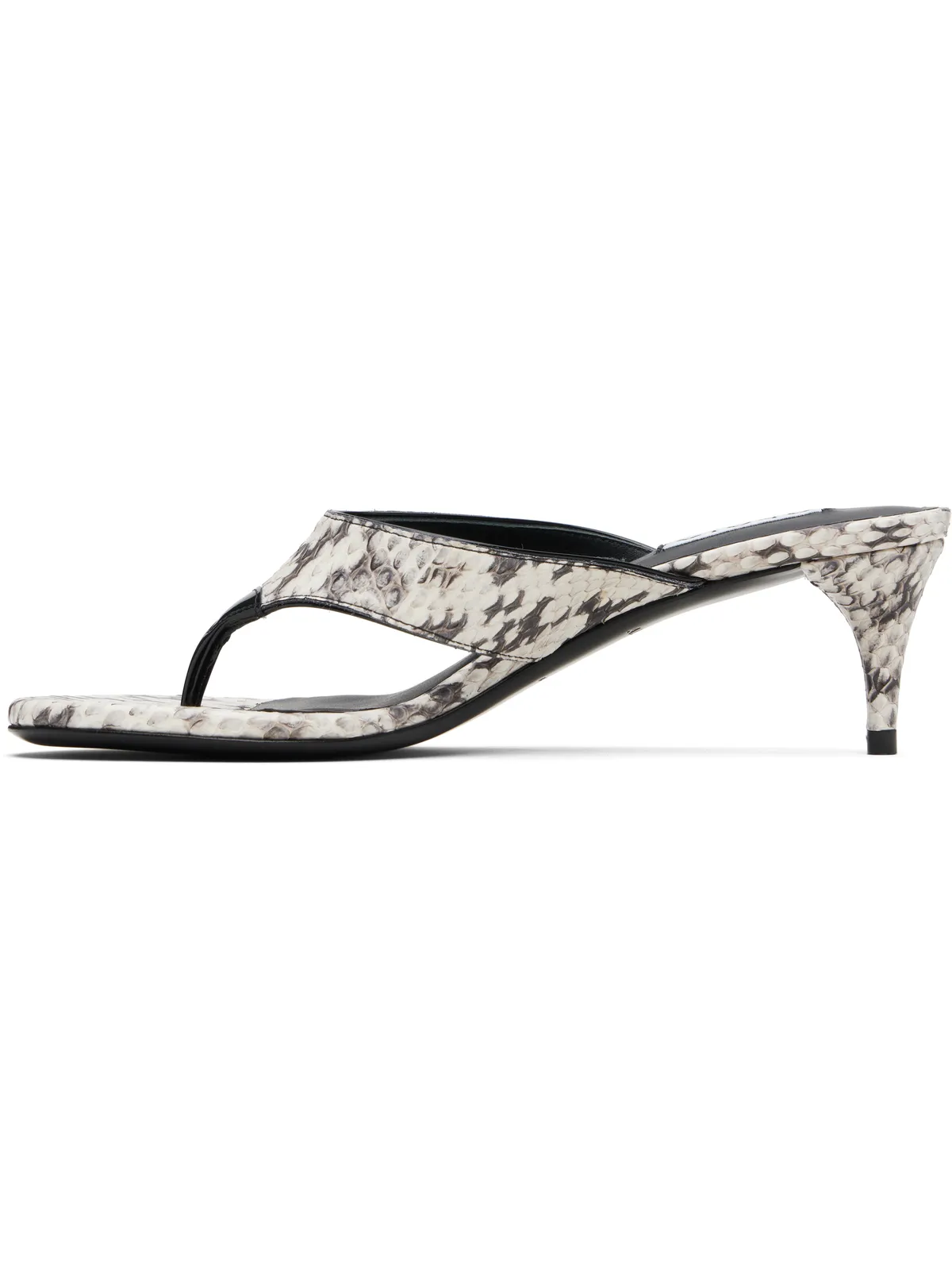 ALAÏA Elaphe Leather トング ミュールサンダル - 画像3