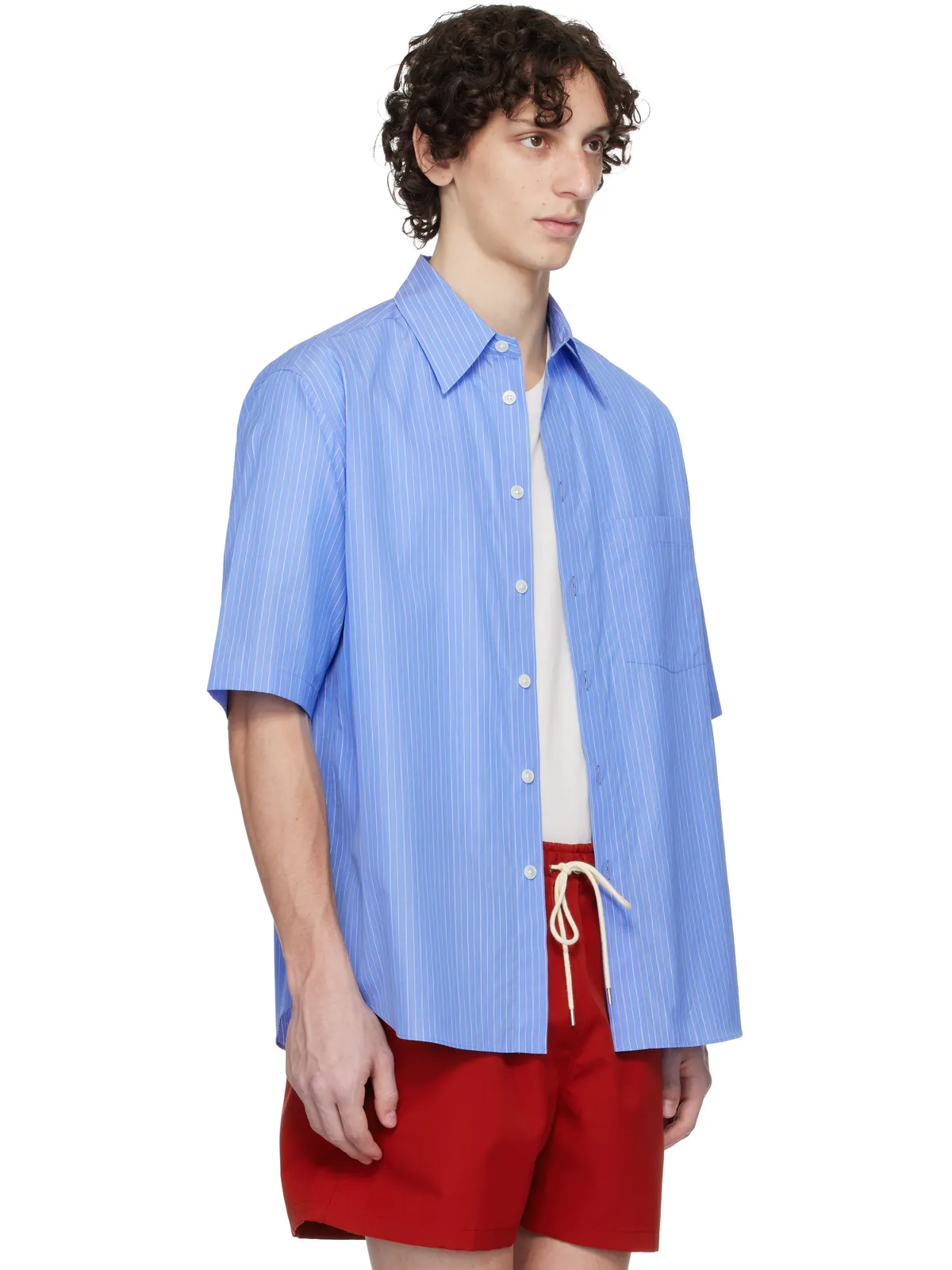 AURALEE Suvin High Count Cloth ストライプ シャツ - 画像2
