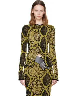 THE ATTICO パイソン ジャカード カーディガン - サムネイル1