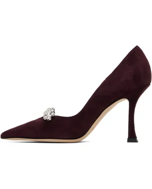 Jimmy Choo バーガンディ Belinda 90 ヒール - サムネイル3