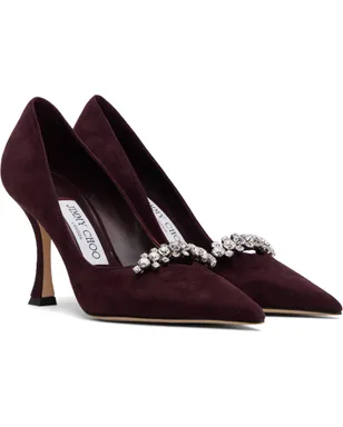 Jimmy Choo バーガンディ Belinda 90 ヒール - サムネイル4