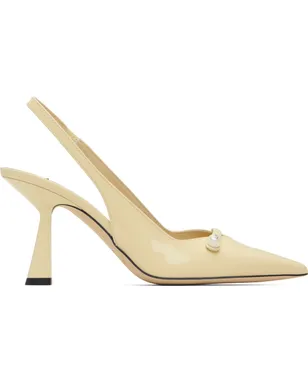Jimmy Choo オフホワイト Amita 85 ヒール - サムネイル1
