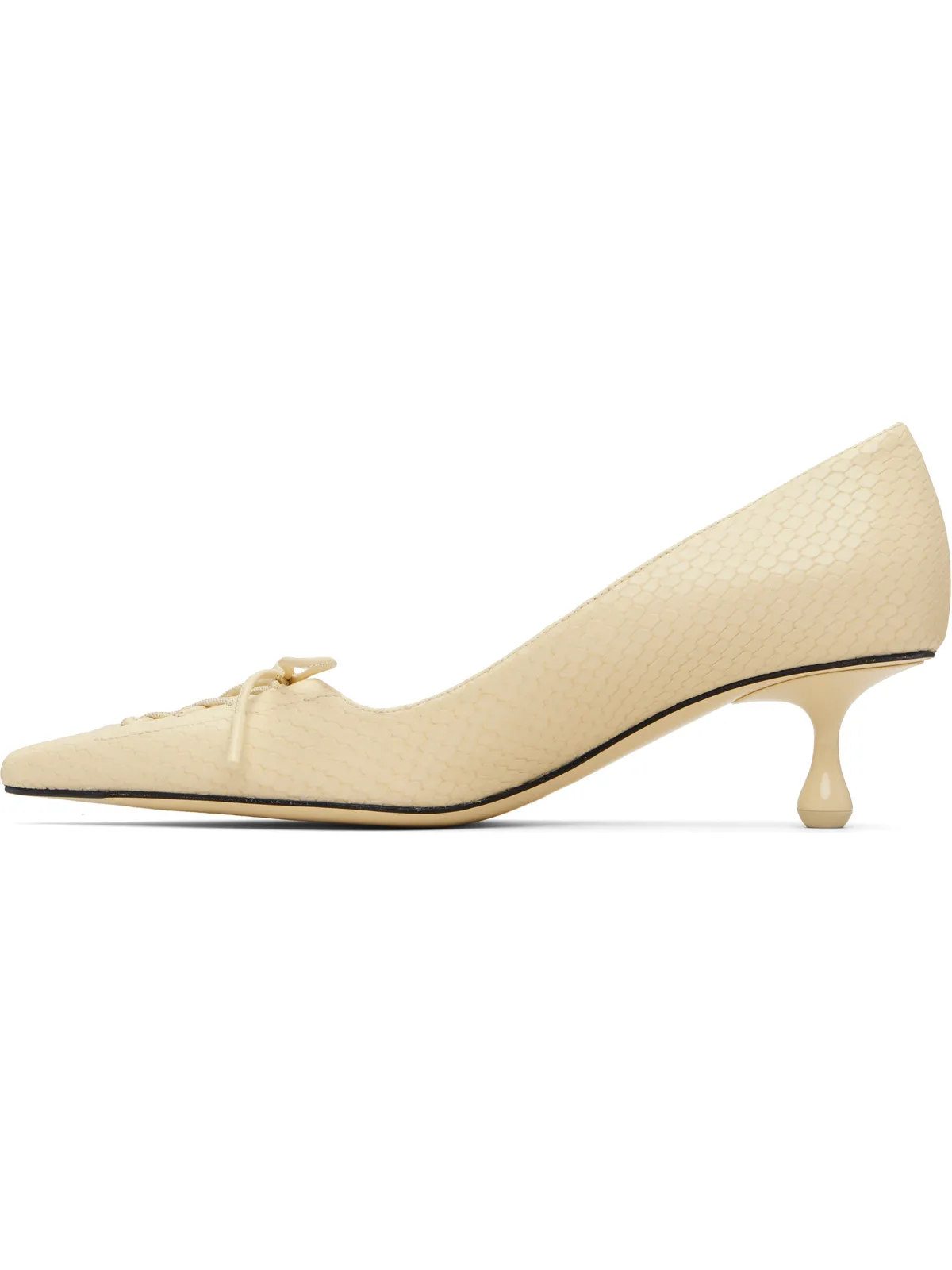 Jimmy Choo オフホワイト Scarlett 50 ヒール - 画像3