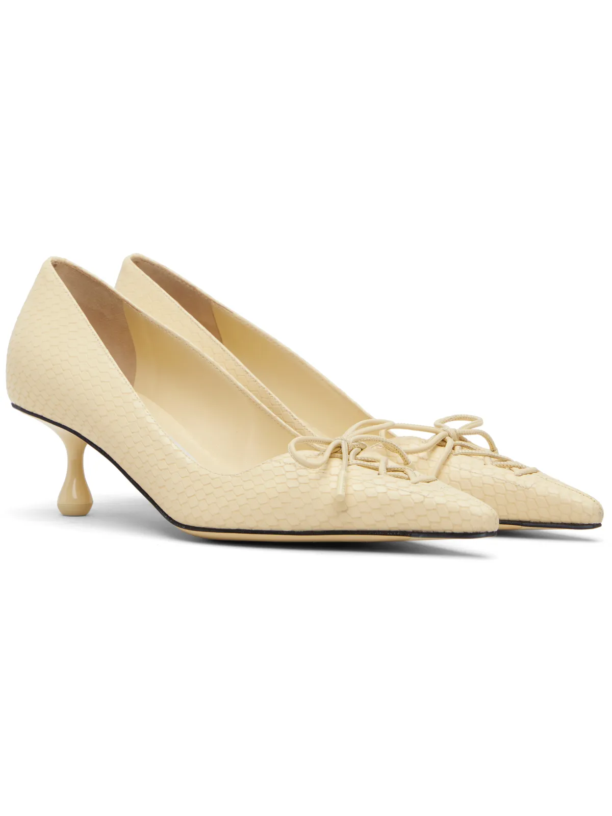 Jimmy Choo オフホワイト Scarlett 50 ヒール - 画像4