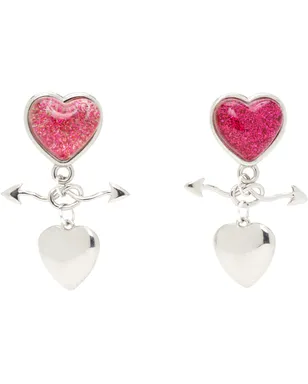 Chopova Lowena Entwined Heart ドロップピアス - サムネイル1