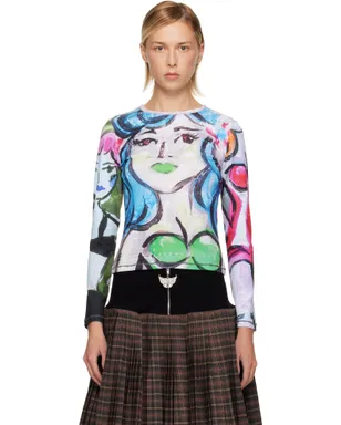 Chopova Lowena Painted Pin Up Fitted Jersey トップス - サムネイル1