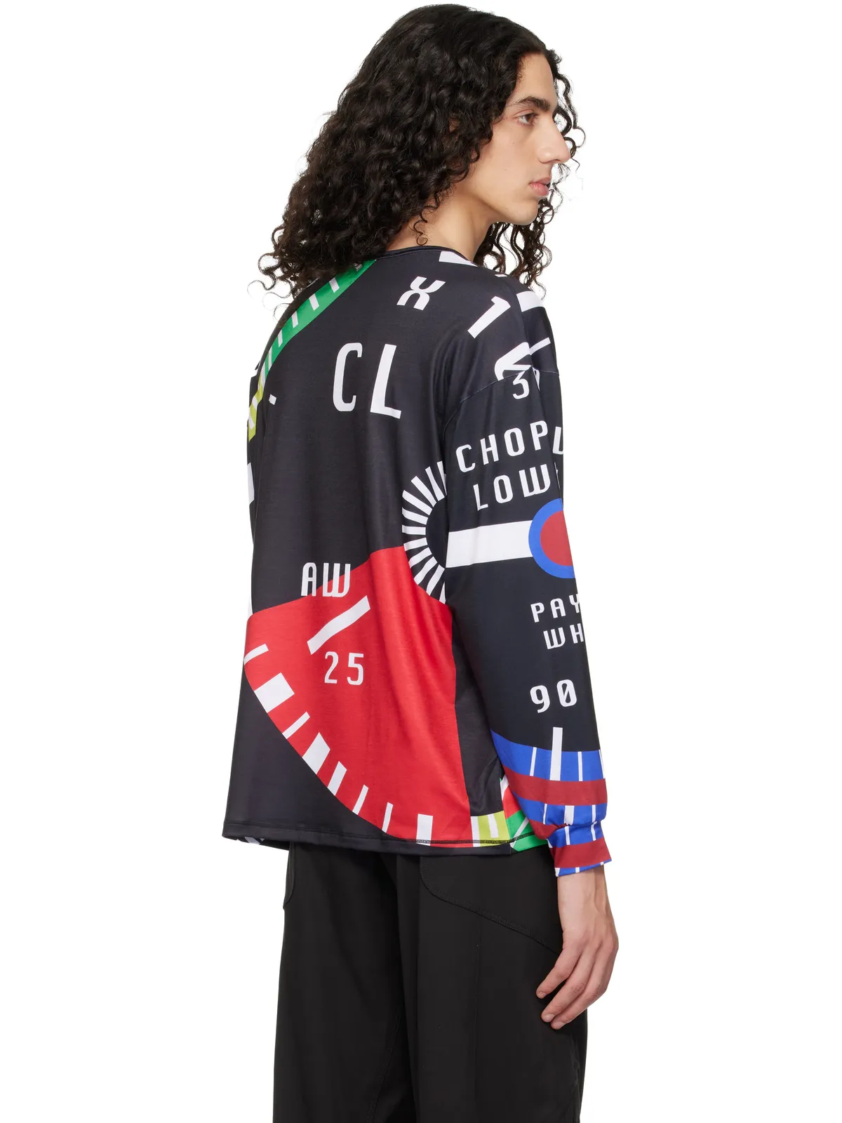 Chopova Lowena CL Speedometer オーバーサイズ ジャージ Tシャツ - 画像3
