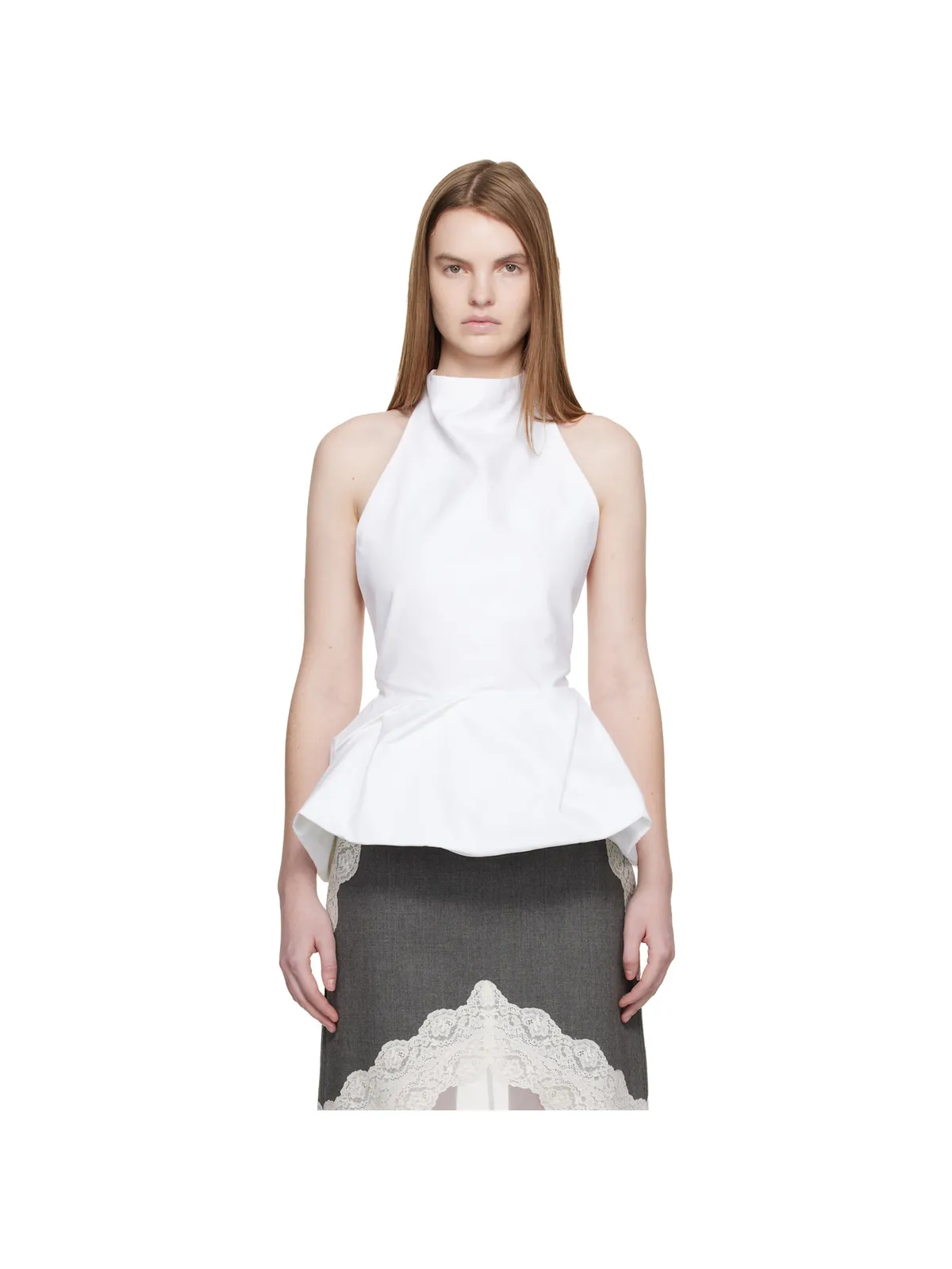 Magda Butrym Halter ペプラムブラウス - 画像1
