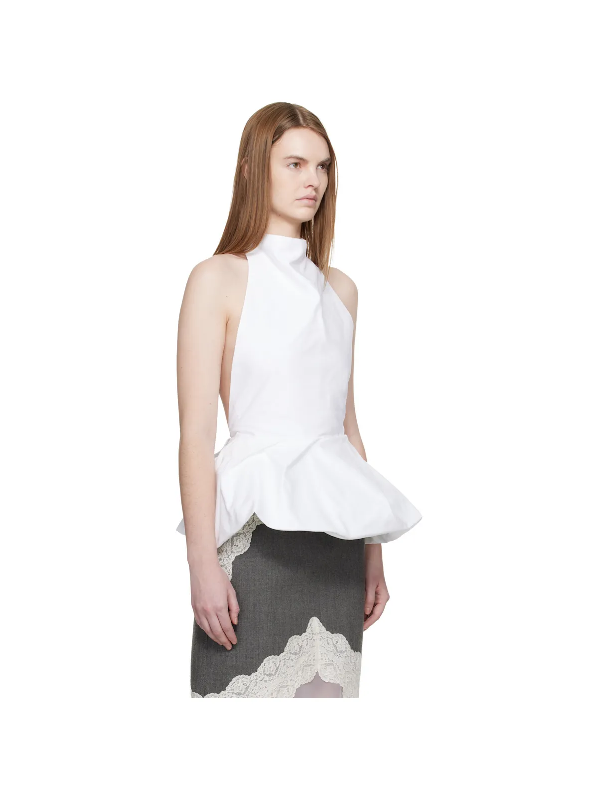 Magda Butrym Halter ペプラムブラウス - 画像2