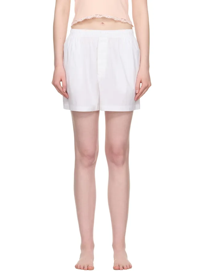 SKIMS SKIMS Cotton Poplin ボクサー パジャマ ショートパンツの商品画像