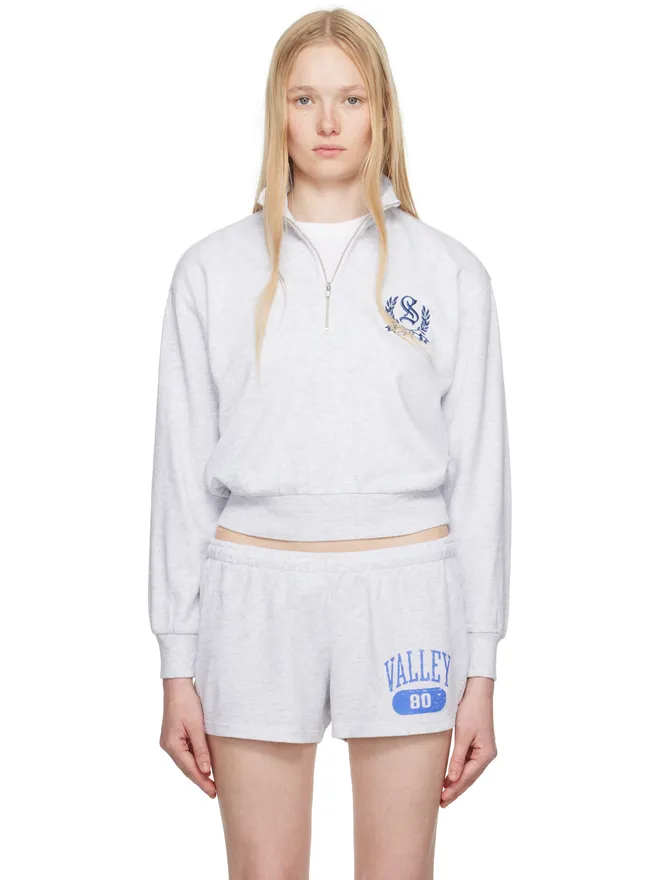 SKIMS SKIMS Lightweight Fleece シュランケン ハーフジップ スウェットシャツの商品画像