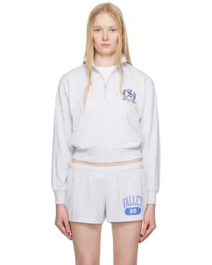 SKIMS Lightweight Fleece シュランケン ハーフジップ スウェットシャツ - サムネイル1