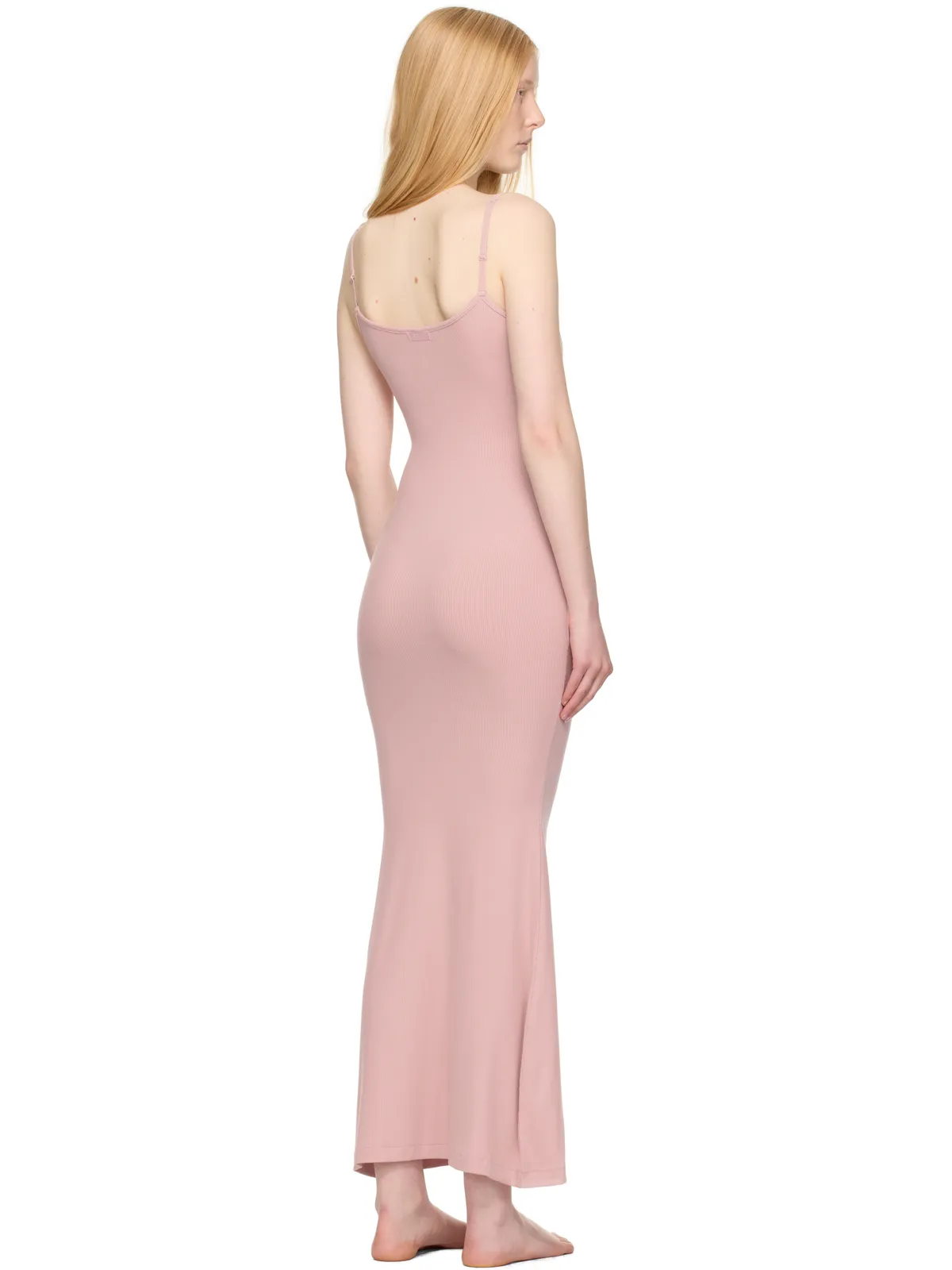 SKIMS Soft Lounge ロング スリップ マキシワンピース - 画像3
