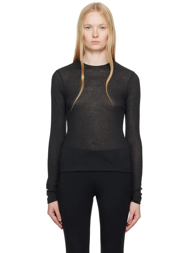 SKIMS SKIMS Sheer Cotton 長袖トップスの商品画像