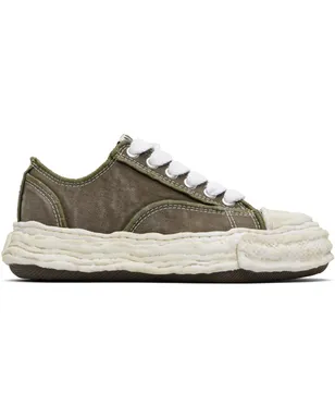 Maison MIHARA YASUHIRO Peterson23 OG Sole ヴィンテージ キャンバス ローカットスニーカー - サムネイル1