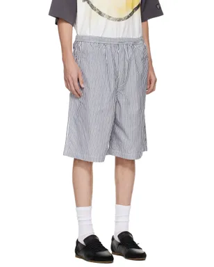 Maison MIHARA YASUHIRO ストライプ オックスフォード ショートパンツ - サムネイル2