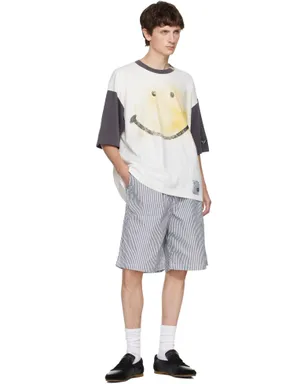 Maison MIHARA YASUHIRO ストライプ オックスフォード ショートパンツ - サムネイル4