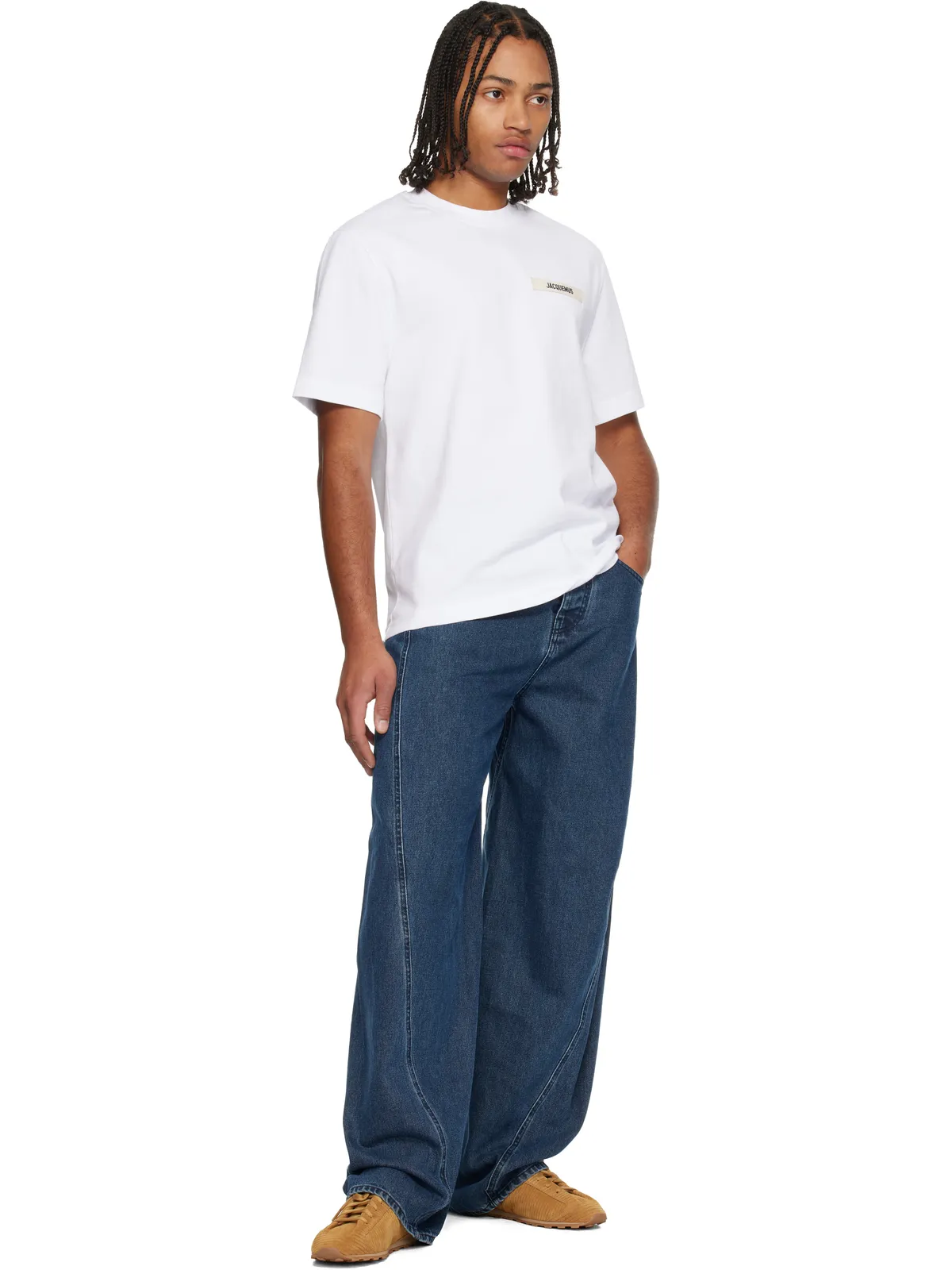 JACQUEMUS 'Le T-shirt Gros Grain' Tシャツ - 画像4
