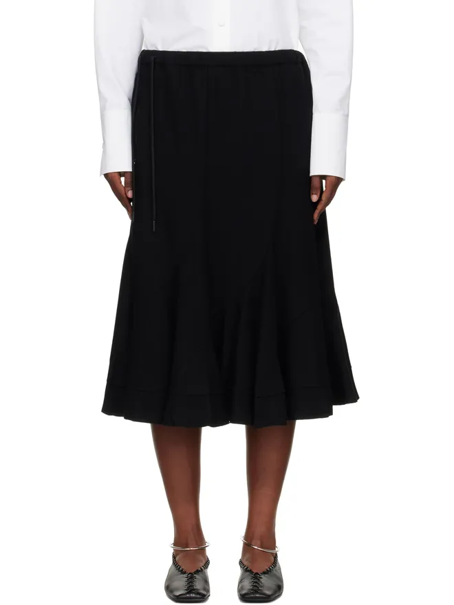 YOHJI YAMAMOTO YOHJI YAMAMOTO Eringi ミディアムスカートの商品画像