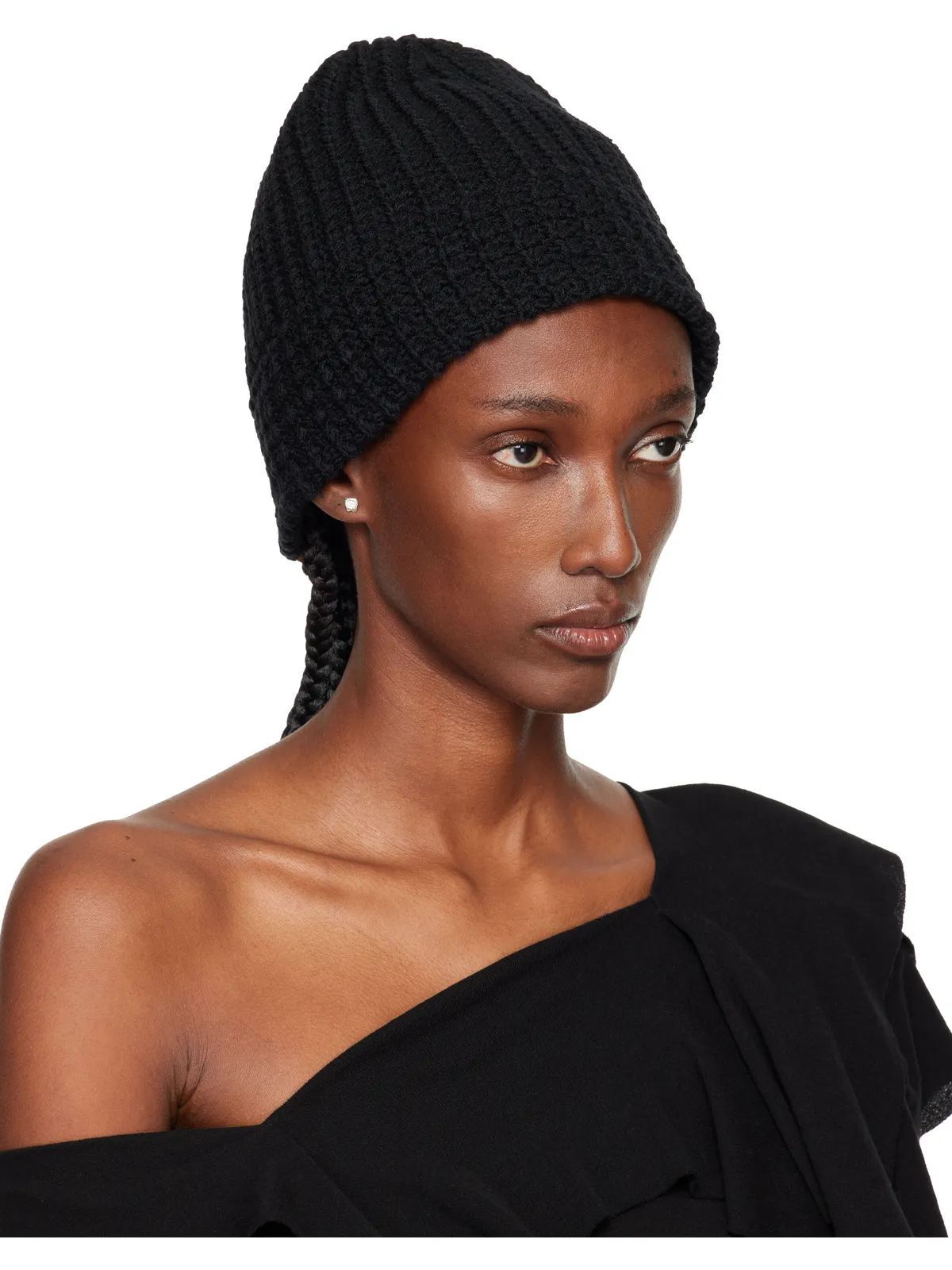YOHJI YAMAMOTO Cardigan Stitch ニットビーニー - 画像2