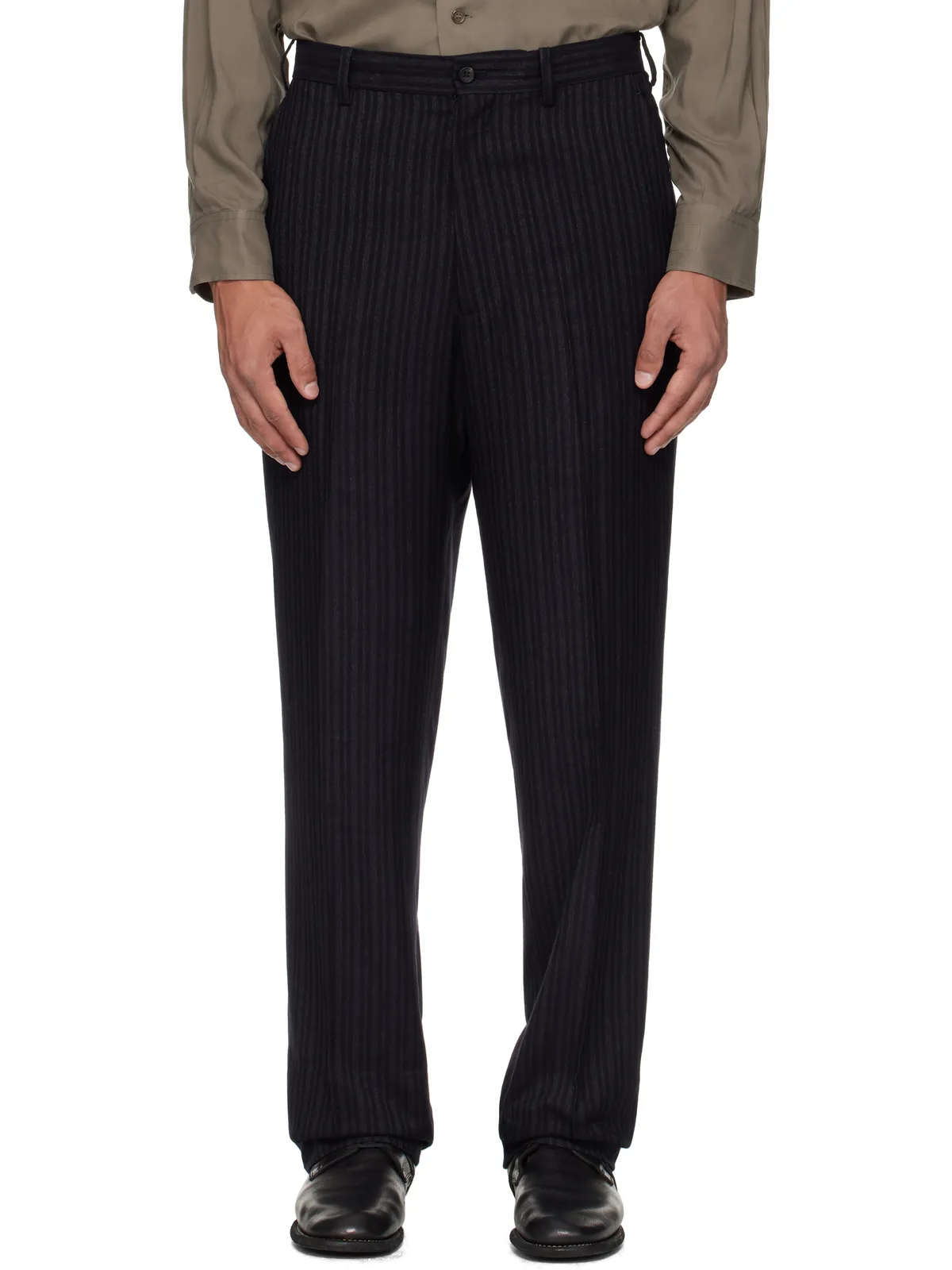 YOHJI YAMAMOTO Suit RY Heather ST Flat トラウザーズ - 画像1