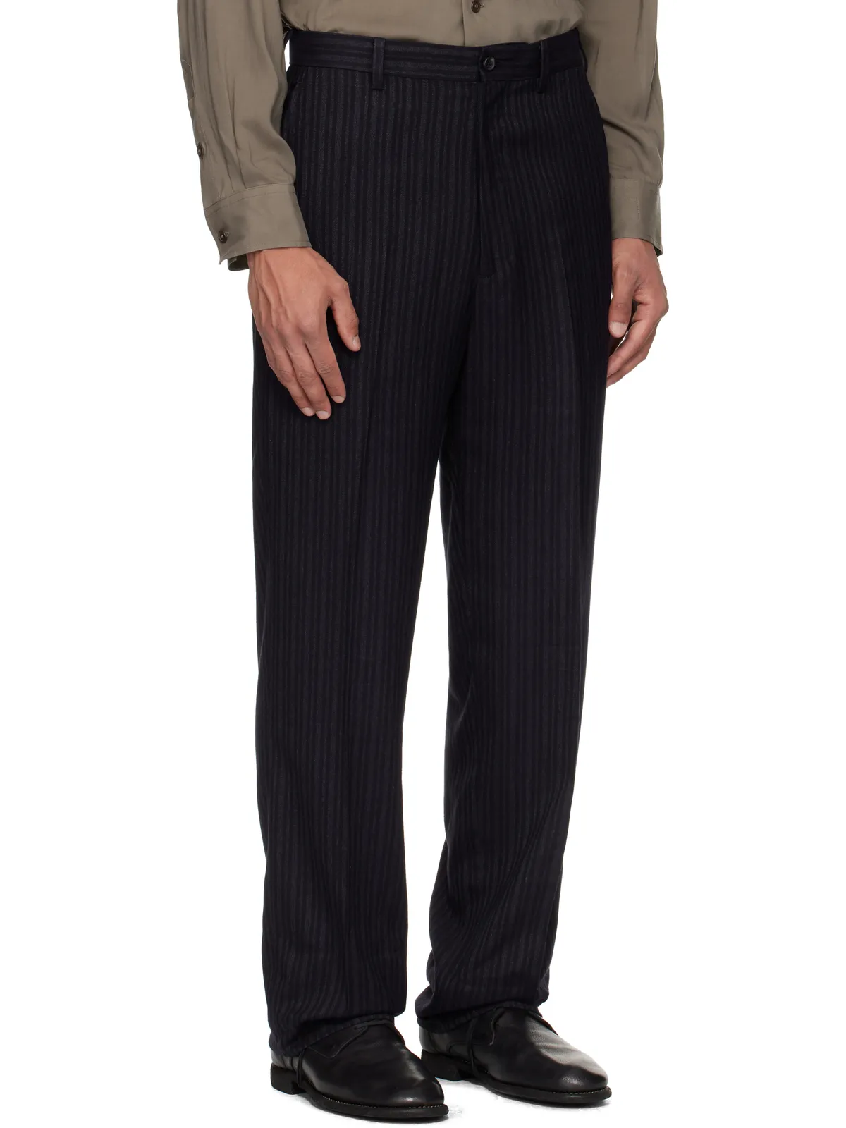 YOHJI YAMAMOTO Suit RY Heather ST Flat トラウザーズ - 画像2