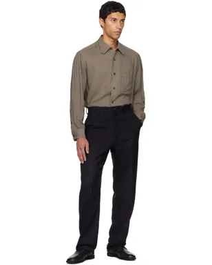 YOHJI YAMAMOTO Suit RY Heather ST Flat トラウザーズ - サムネイル4