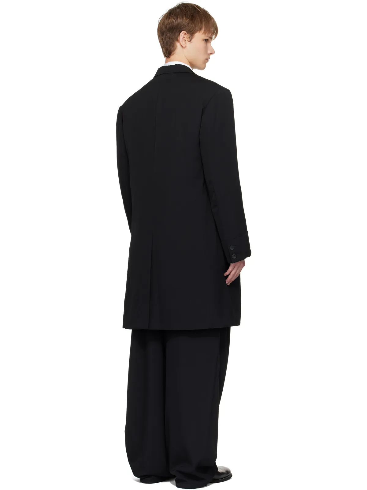 YOHJI YAMAMOTO ウールギャバジン リバーシブル ナイロンライナー＆テーラードジャケット セット - 画像3