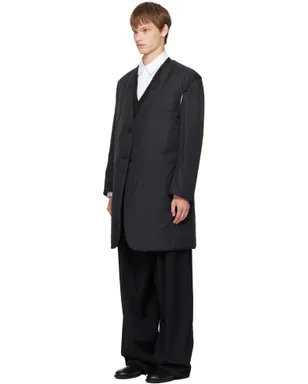 YOHJI YAMAMOTO ウールギャバジン リバーシブル ナイロンライナー＆テーラードジャケット セット - サムネイル4