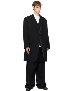 YOHJI YAMAMOTO ウールギャバジン リバーシブル ナイロンライナー＆テーラードジャケット セット - サムネイル5