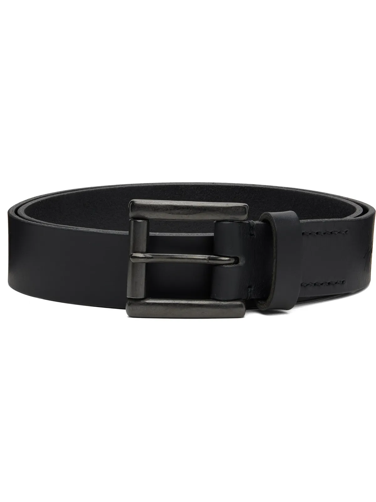 YOHJI YAMAMOTO マットソフトレザー 30mm プレーン ベルト - 画像1