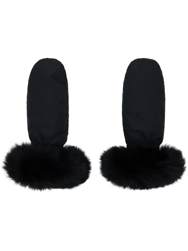 Yves Salomon Yves Salomon フォックスファー＆ダウン ミトンの商品画像
