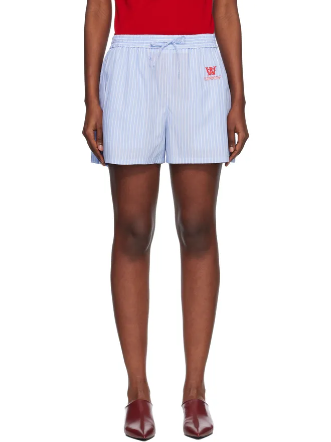 OFF-WHITE OFF-WHITE ストライプ ポプリン ショートパンツの商品画像