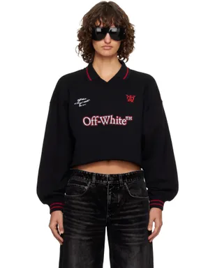 OFF-WHITE Sporty Crop Polo ロゴ スウェットシャツ - サムネイル1