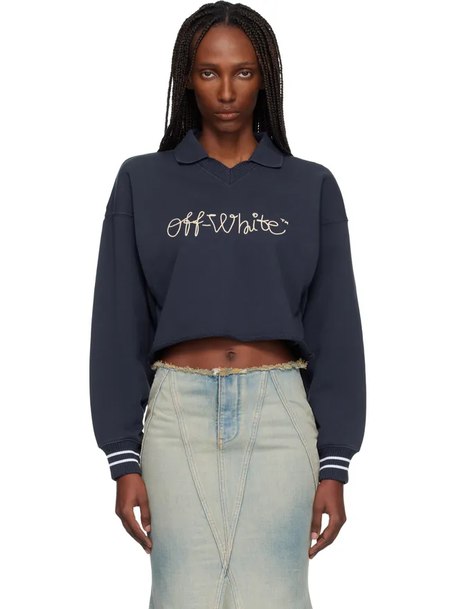 OFF-WHITE OFF-WHITE Embroidered Script ポロセーターの商品画像