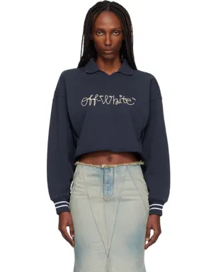 OFF-WHITE Embroidered Script ポロセーター - サムネイル1