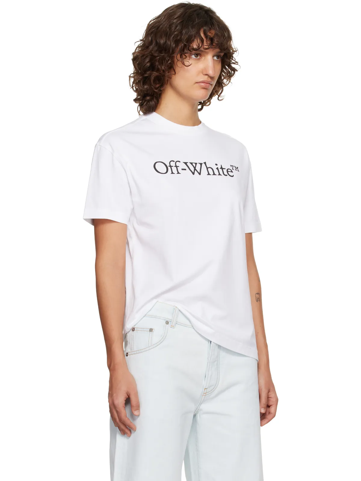 OFF-WHITE Big Logo Bookish Regular Tシャツ - 画像2