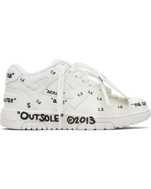 OFF-WHITE Out Of Office レザースニーカー - サムネイル1