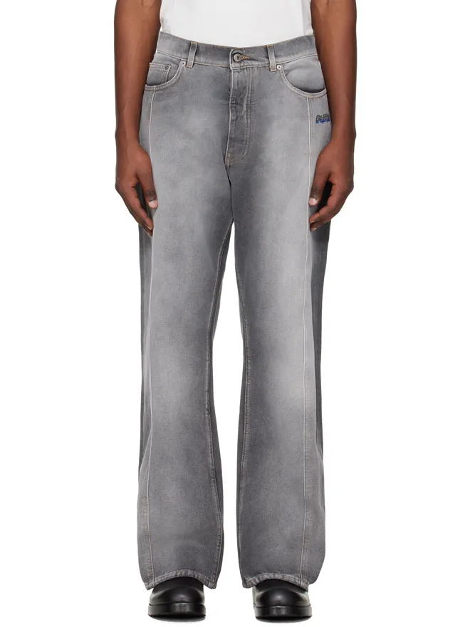 OFF-WHITE OFF-WHITE Slanted Seam Relax ジーンズの商品画像