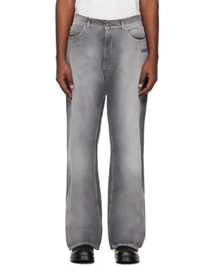 OFF-WHITE Slanted Seam Relax ジーンズ - サムネイル1