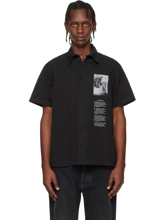 OFF-WHITE OFF-WHITE Emblem Poplin Slim ボウリングシャツの商品画像